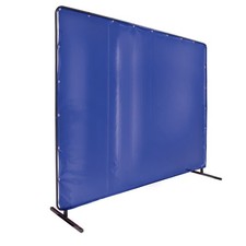 Black Stallion Quick Frame Saf-vu Vinyl Welding Screen 6' x 8' | 6X8VF1-BLU