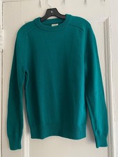 J. Crew Heritage Cotton Crewneck Sweater Teal Blue Green NWOT Men  s Size S