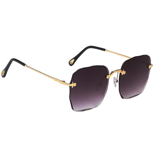 Rimless Sunglasses Woman Women Lady Eyeglasses Trendy Fashion for - Picture 9 of 11