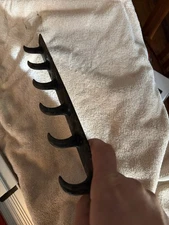 Antique Western Horse Tack Farm Barn Wall Mount Hooks Hanger Cast Iron