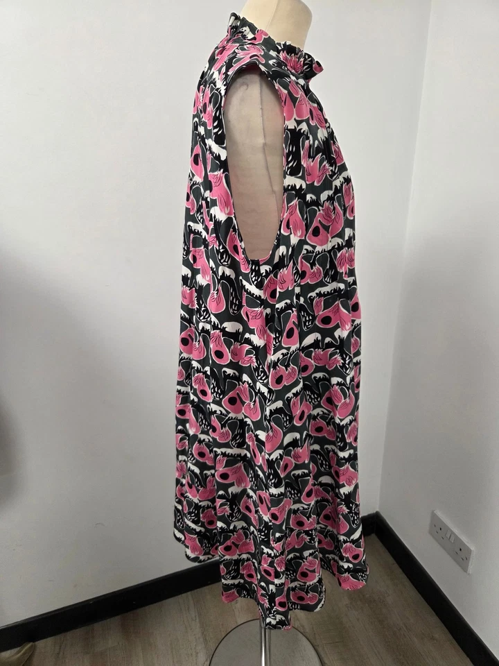 Marni Sleeveless Multicoloured Silk Dress Size 42 Italy T2650 JSR363 - Image 3 of 4