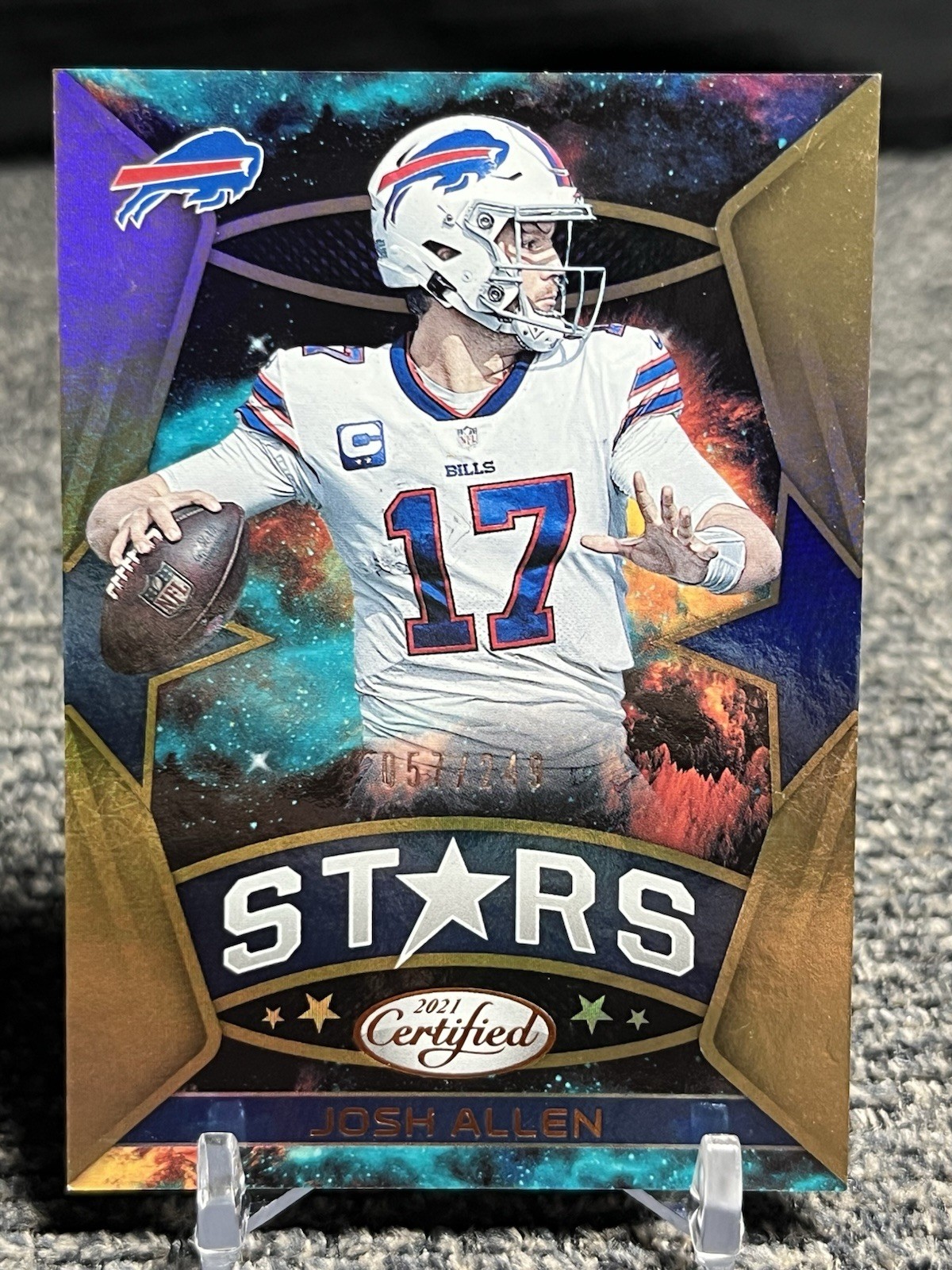 2021 Panini Certified Josh Allen Stars  #CS-17   Buffalo Bills /249.