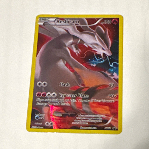 Reshiram 26/114 Black & White Holo Rare Holo English Pokemon TCG Card 2011
