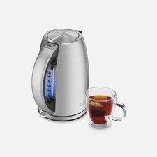 Hervidor eléctrico inalámbrico Cuisinart 1,7 litros acero inoxidable 1500 W JK-17P1 - NUEVO