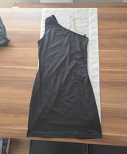 Damen One-Shoulder Minikleid Schwarz kurz är...