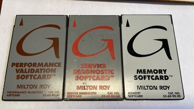 3X Milton Roy Performance Validation Softcard, Service Diagnostic/MemorySoftcard
