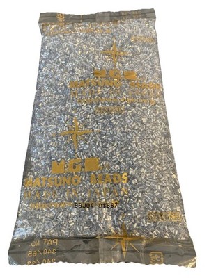 Matsuno Perlen echte Glasperlen 500g Beutel kleine gedrehte Bugles Moonlight Blue