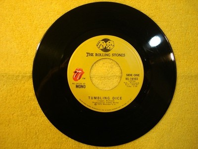 1972 THE ROLLING STONES ''TUMBLING DICE'' 45rpm 7''