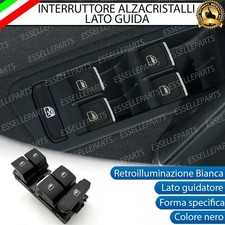 PULSANTIERA ALZACRISTALLI LATO GUIDATORE NERO / CROMO PER VOLKSWAGEN GOLF 7