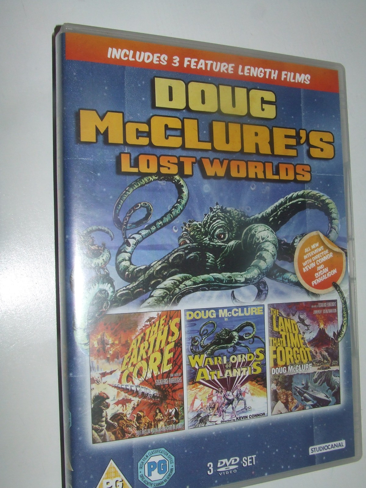 Warlords of Atlantis/At the Earth's Core/The Land That Time Forgot DVD D McClure