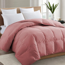 King Comforter, All Season down Alternative Dusty Pink Duvet Insert  Premium 21