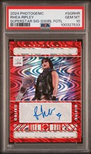 24 Panini Photogenic WWE Superstar Signatures Rhea Ripley Swirl Fotl  /13 PSA 10