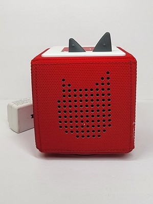 Tonies Toniebox Red Kids Audio Player Music Story Box W/Charger Read Description
