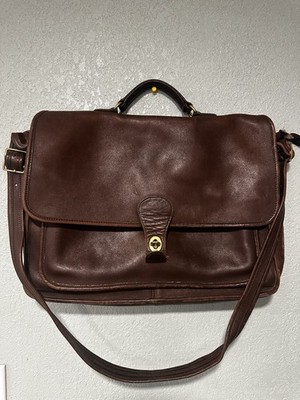 Vtg Coach Brown Metropolitan Messenger Briefcase Bag, USA | eBay