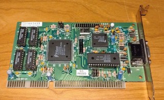 Vintage Trident TVGA9000C ISA Grafikkarte 512KB VRAM für Retro DOS PC ungetestet