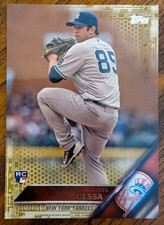 2016 Topps Update Gold Luis Cessa Rookie #US18 New York Yankees /2016