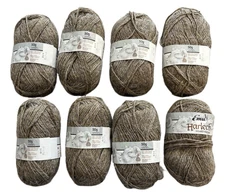 Emu Harlech Double Knitting Wool Yarn 50g Taupe Tan 8 Skeins 544 EL 742 England