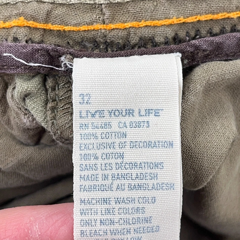 Vintage Y2K American Eagle Cargo Shorts Men 32 Green Camo Army Military Skate - Image 3 of 4