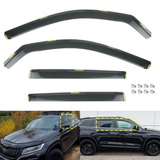 Tinted Rain Guard Wind Deflector Visor For Skoda Kodiaq MK1 SUV 5 Door 2016-2024
