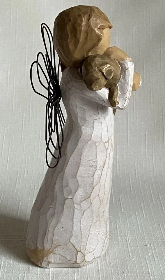 Willow Tree “Angel of Friendship” Hugging A Puppy Dog (1999-2009) - Image 2 of 4