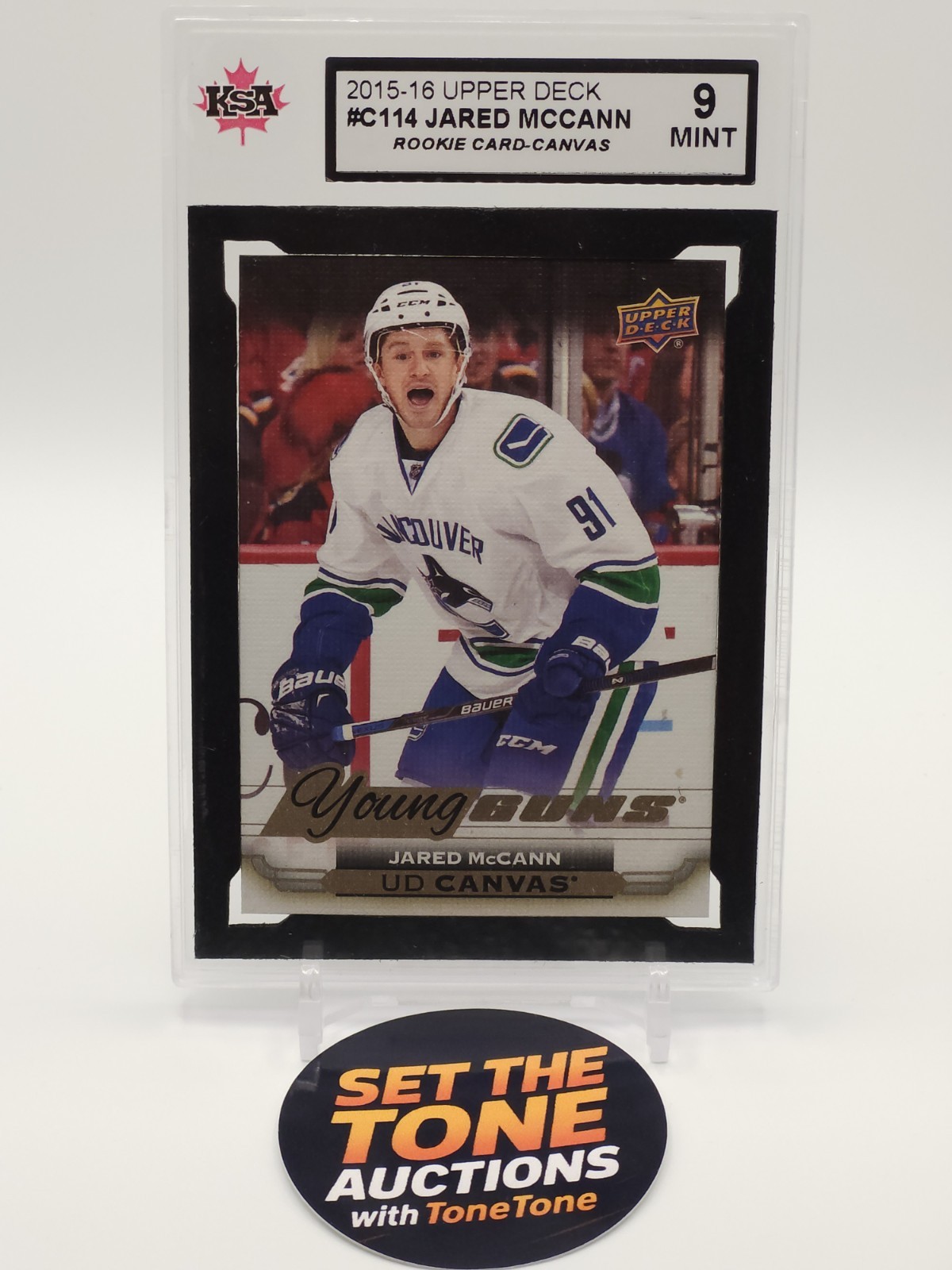2015-16 Upper Deck Young Guns UD Canvas Jared McCann C114 KSA 9