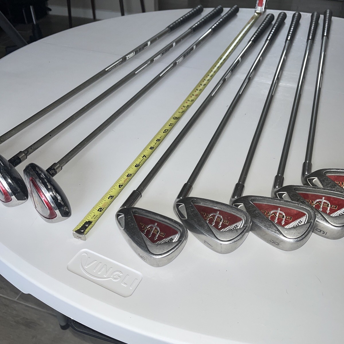 Mens RH SUN VALLEY GOLF SVG Big Bad Devil 6 thru PW Steel Shaft, 3