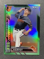 2016 Bowman Scouts Top 100 Green /99 Hunter Harvey Orioles BTP89