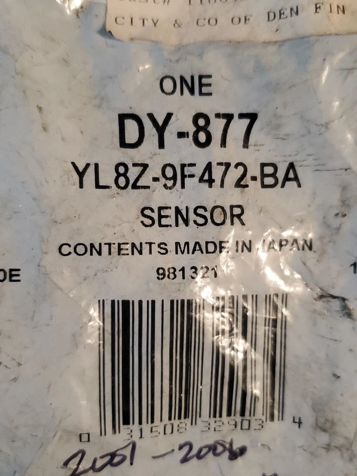 Датчик кислорода DY-877 Motorcraft O2 для правой стороны пассажира ВВЕРХ ПО ТЕЧЕНИЮ новая правая рука - Изображение 3 из 3