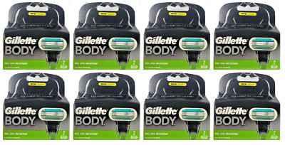 Gillette Body Razor Blade Refills Fits on Mach3 & Venus Handle, 16 Cartridges