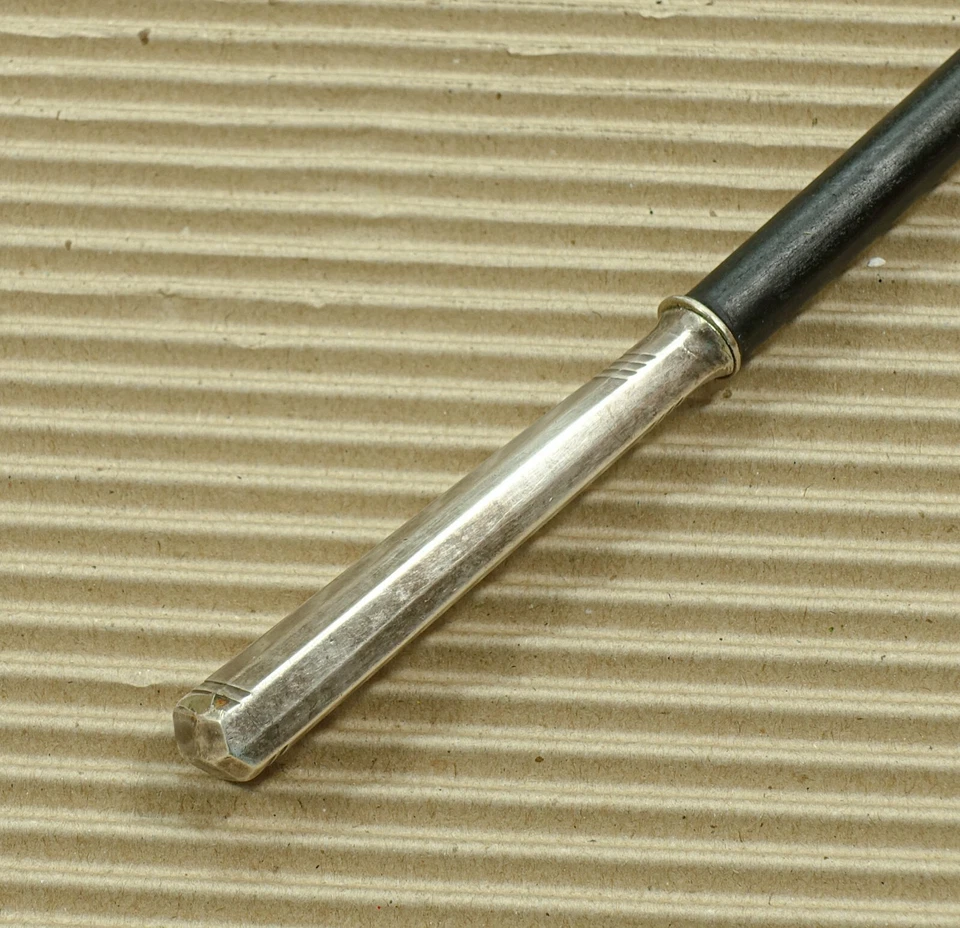 vintage Walking Stick Cane silver 800 - Image 2 of 4