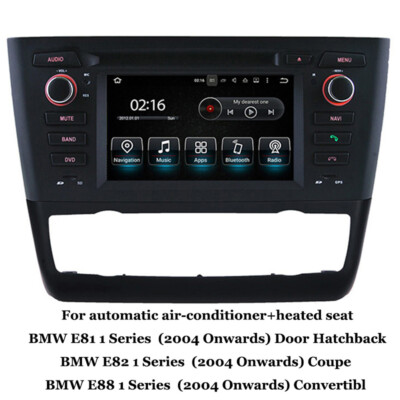 6.2''Car Radio for BMW 1 Series E81 E82 E88 (2004-)Wireless Carplay DSP GPS Navi
