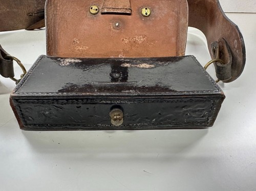 Vintage Royal Artillery Officer Cross Belt Pouch R.A British Army Rare Military - Picture 7 of 9