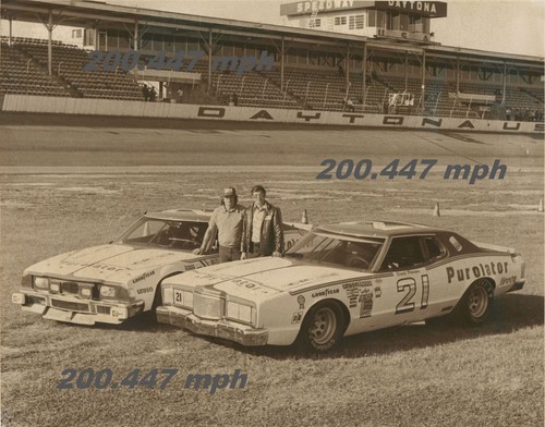 Jack Bowsher Glen Wood Purolator USAC Stock Car 8x10 Daytona 24 Hours IMSA
