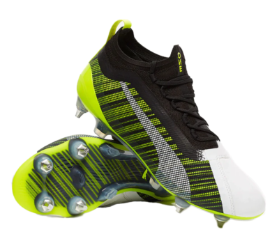 PUMA ONE 5.1 MxSG Lace-Up MultiCol Synthetic Mens WHITE BLACK YELLOW ALERT  UK 10 | eBay UK