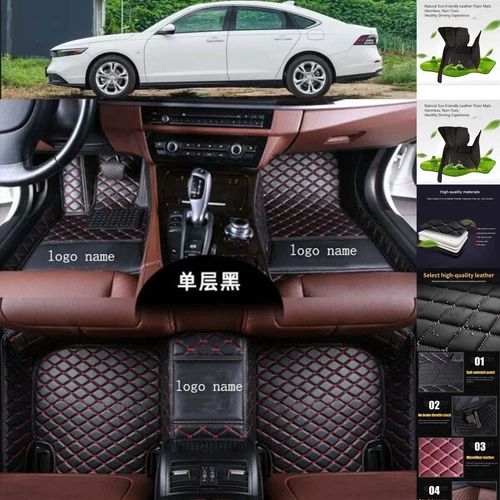 Car Floor Mats For Honda Accord Custom Luxury Carpets Waterproof Cargo Liners - Picture 5 of 31