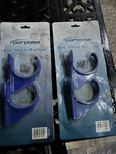 Porpoise Brush Vacuum Hose Hanger Double