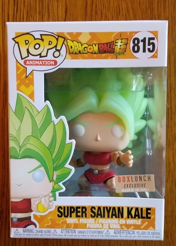 Funko Pop! GITD Super Kale #815 Legendary Super Saiyan BoxLunch exclusivo como nuevo