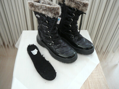 Lico Mädchen COMFORTEX Gr.36 Winterstiefel Reißverschluss Schuhe schwarz#