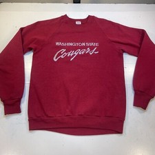 VINTAGE JERZEES By RUSSELL WASHINGTON STATE COUGARS CREWNECK SWEATSHIRT Mens M