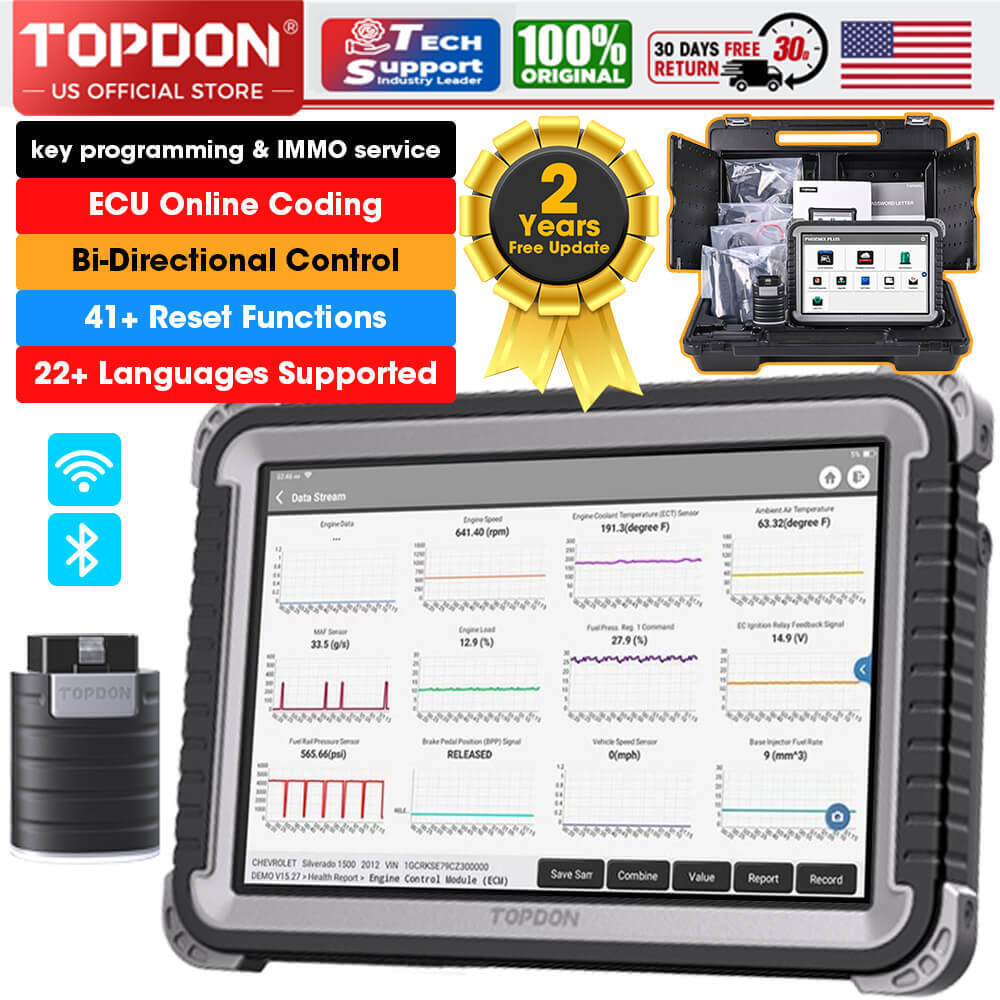 TOPDON - Phoenix Smart - Intelligent Diagnostic Scanner, T-Ninja Pro 