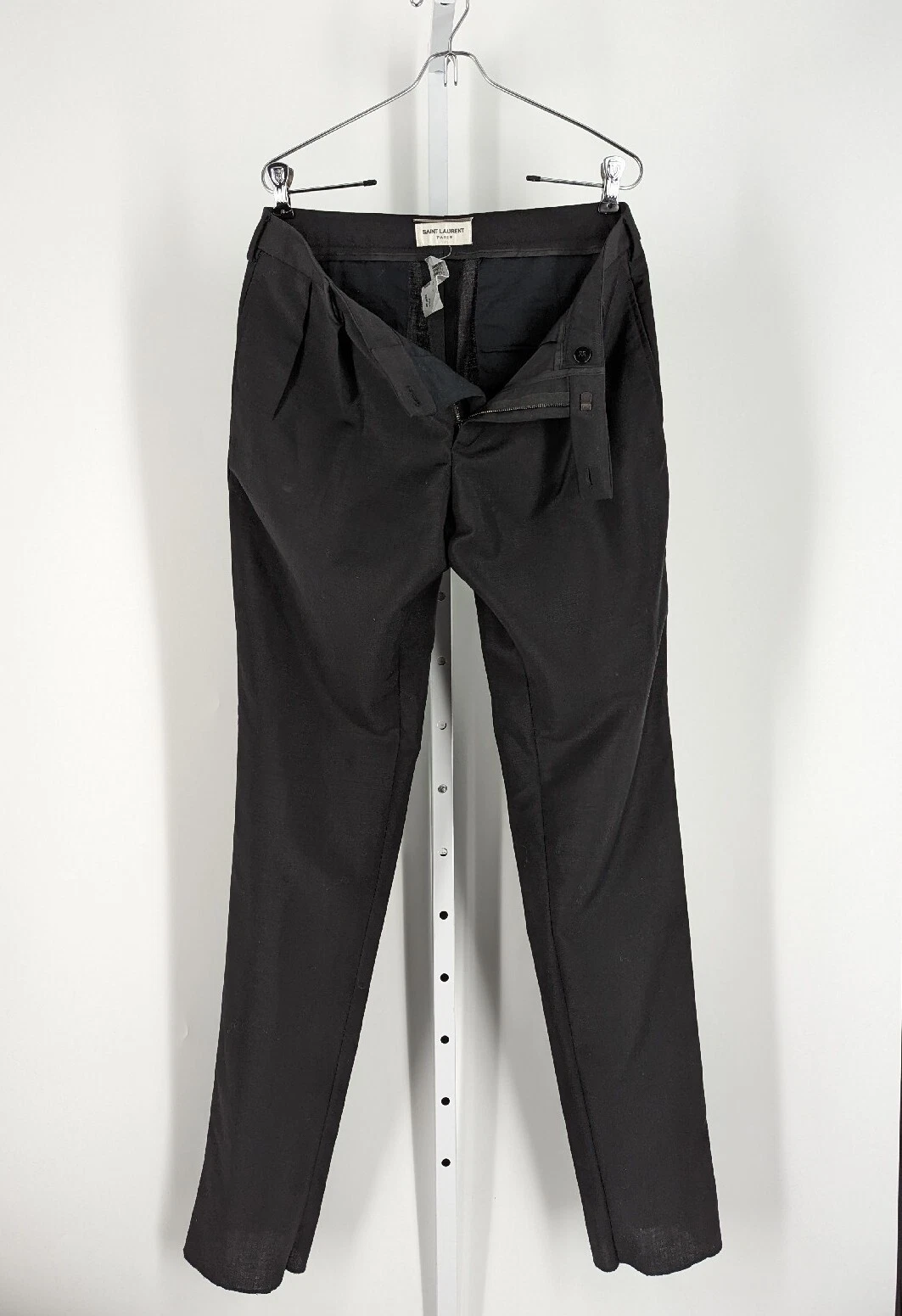 SAINT LAURENT (YSL) Pantaloni pantaloni neri Saint Laurent FW 2017 Hedi Slimane 33" $890