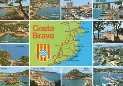 AK Costa Brava, Spanien Multiview. Tossa de Mar, Fornells, Sagaro, Palamos.