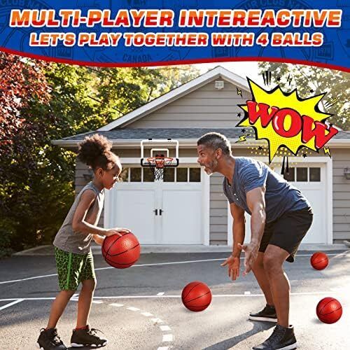 Indoor Mini Basketball Hoop For Kids And Adults Over The Door Basketball Hoop Wi - Picture 3 of 7