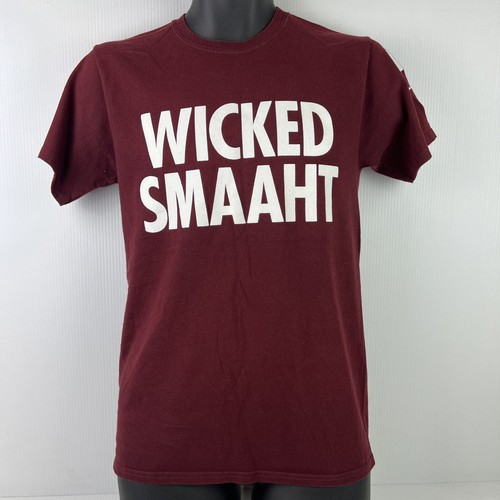 Champion MIT Licensed Wicked Smaaht Graphic T-Shirt Mens S Maroon/White 44/70
