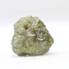 natural shape raw uncut diamond 1.09tcw 5.8mm bluish yellow color rough diamond