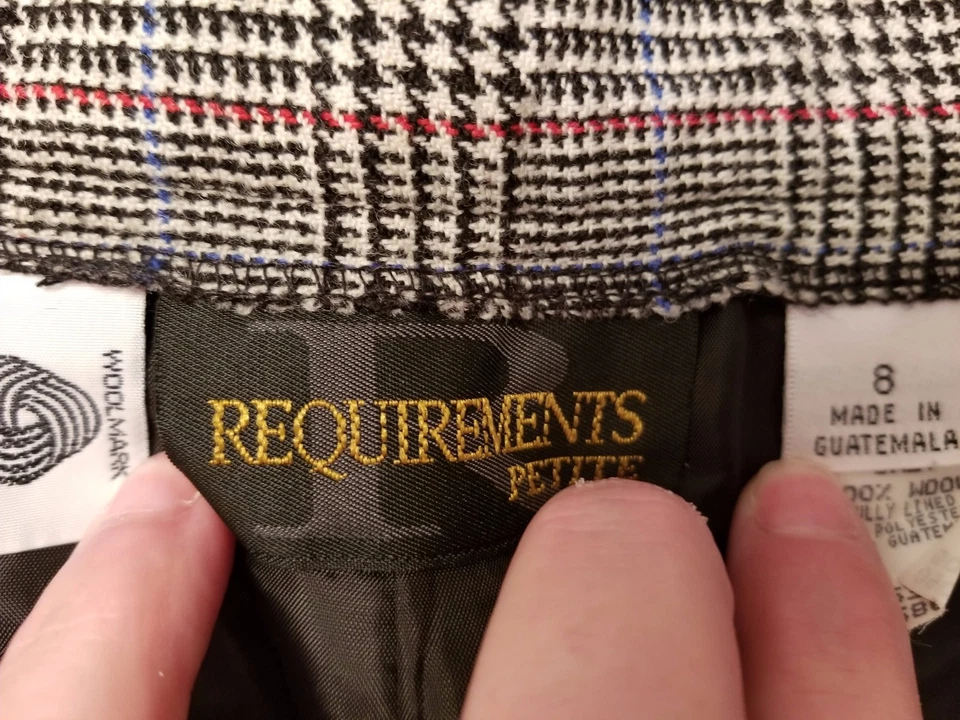 Требования женские брюки размер 8 черный синий красный бежевый клетку шерсти - Изображение 2 из 4