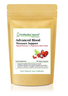 Advanced Blood Pressure Support Natural Formula + L-Arginin