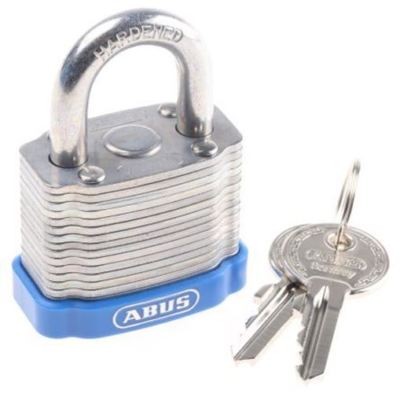 Abus 44 mm Stahlschlüssel wetterfest Stahl Vorhängeschloss