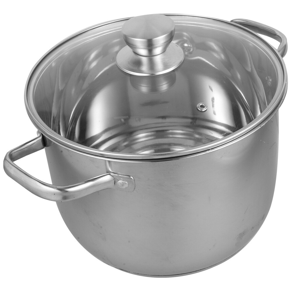 Stainless Steel Stock Pot with Steamer for Soup Cooking and Gifts  -image