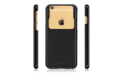 New ID-ON STOR Credit Card Storage Slim Case Stand iPhone 6 6s Metallic Black